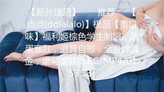 【新片速遞】  ❣️推荐❣️【点点(ddlalalo)】极品【重口味】福利姬棕色学生制服，跳蛋塞肛，道具自慰，全身涂黄金，虐菊虐肛[3.6G/MP4/01:53:33]